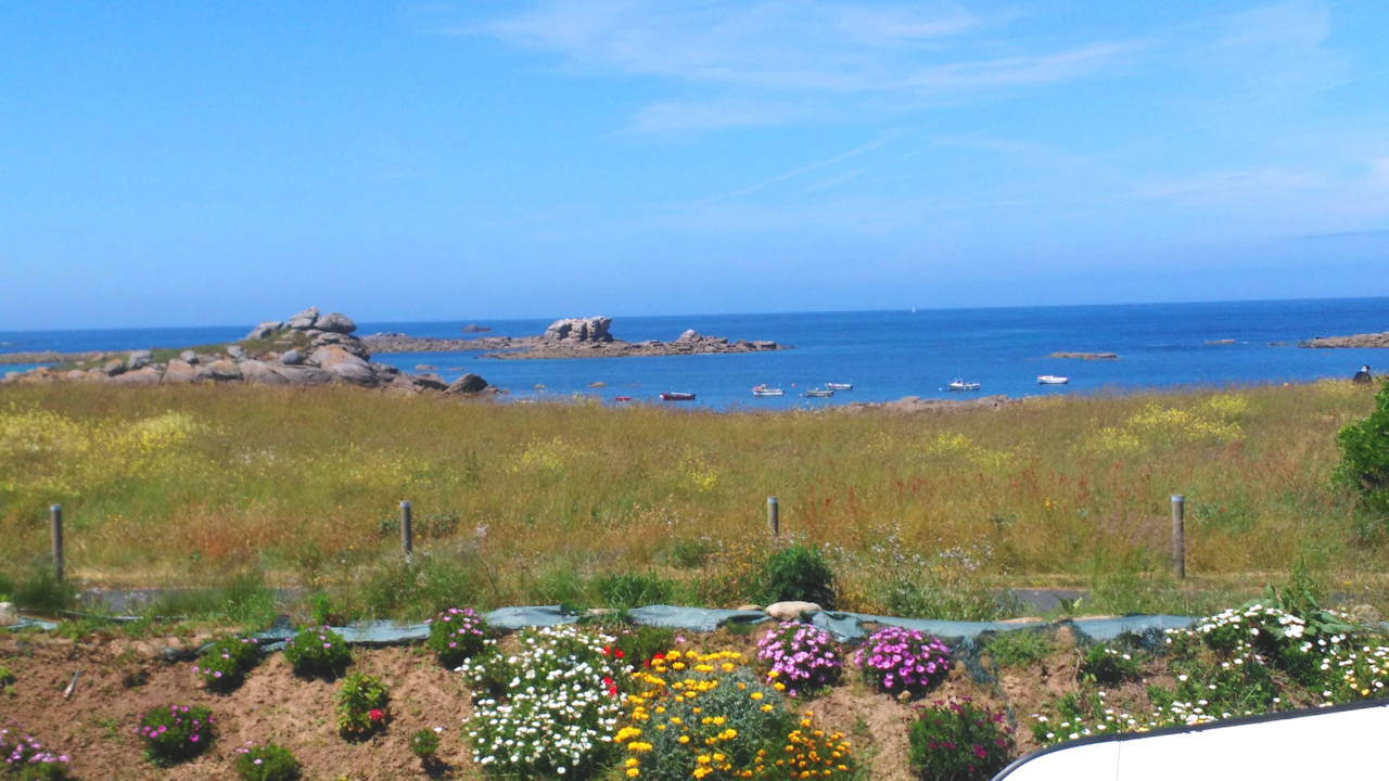 Haus in Portsall - Blick von oben Haus in Portsall - Blick von oben